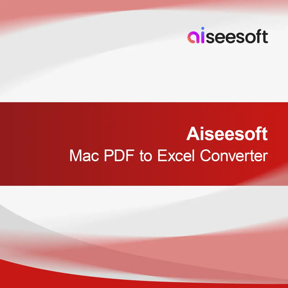 Aiseesoft Mac PDF Excel-muuntimeen