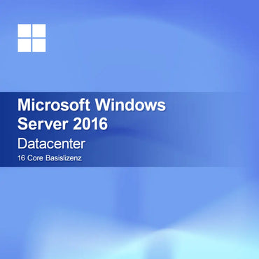Microsoft Windows Server 2016 Datacenter 16 ytimen peruslisenssi