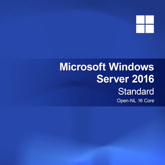 Microsoft Windows Server 2016 Standard Open-NL 16-ydin