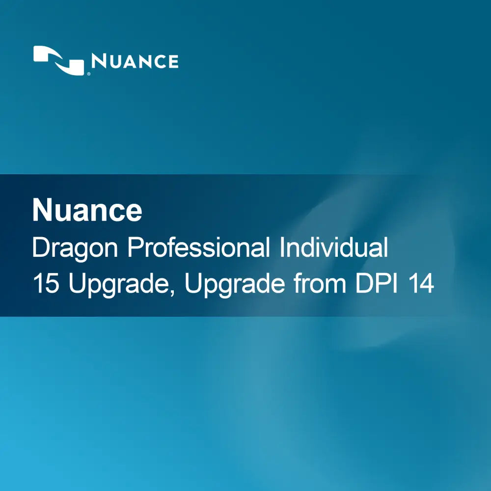 Nuance Dragon Professional Individual 15 Päivitys, päivitys DPI 14:stä