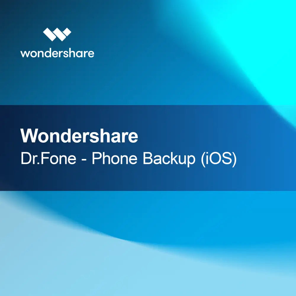 Wondershare Dr.Fone - Puhelimen varmuuskopiointi (iOS)