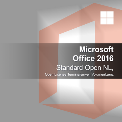 Microsoft Office 2016 Standard Open NL, Open License Terminalserver, Volumenlizenz