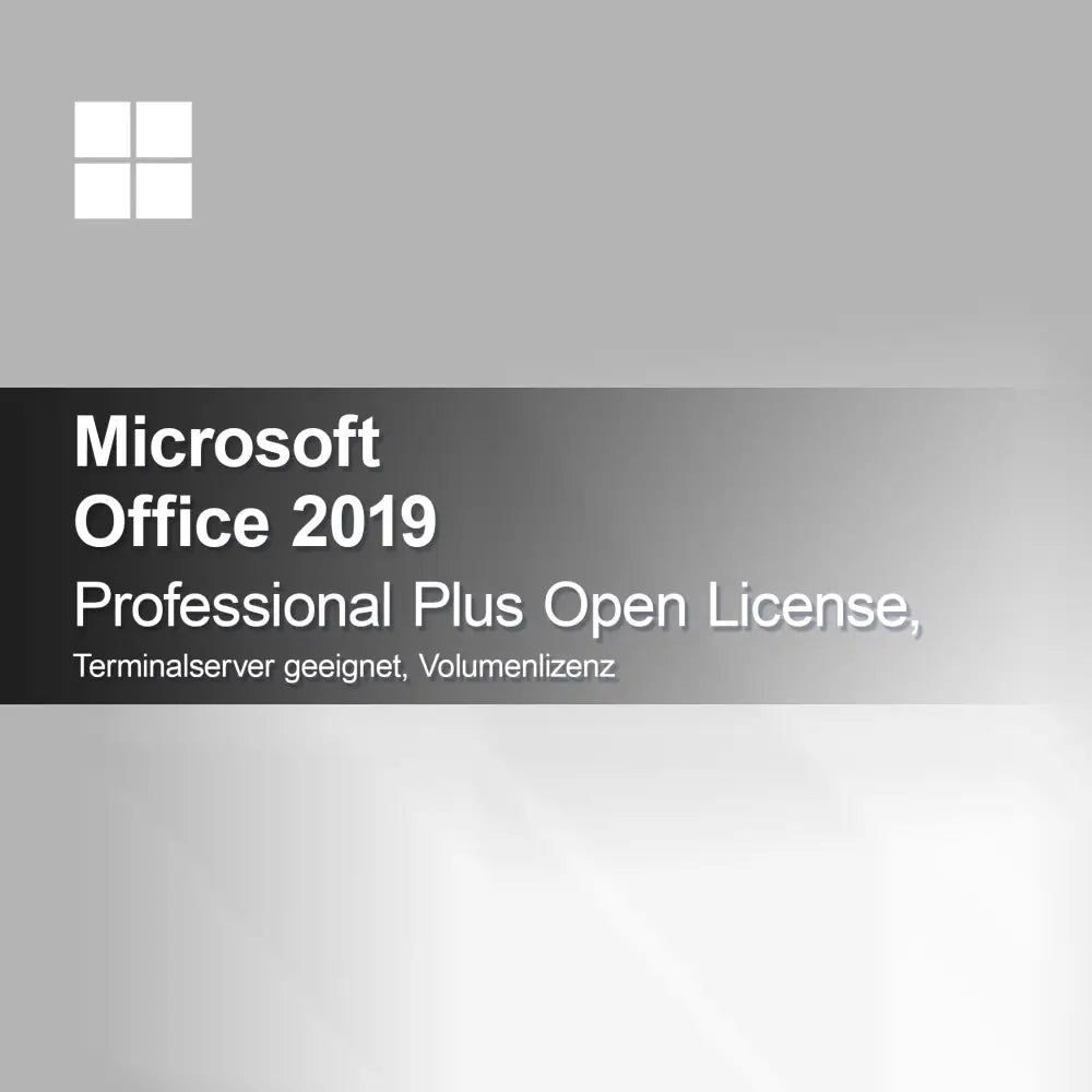 Microsoft Office 2019 Professional Plus Open License, sopii terminaalipalvelimelle, volyymilisenssi