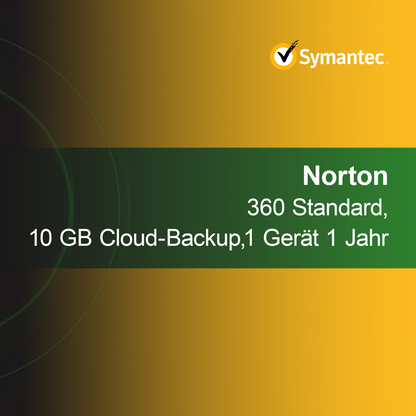 Norton 360 Standard, 10 GB pilvivarmuuskopiointi, 1 laite 1 vuosi
