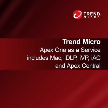 Trend Micro Apex One palveluna sisältää Macin, iDLP:n, iVP:n, iAC:n ja Apex Centralin